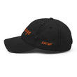 Courage In Amber Embroidery On Distressed Baseball Cap