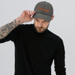 Courage In Amber Embroidery On Distressed Baseball Cap
