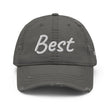 Best In Diamond Embroidery On Distressed Baseball Cap