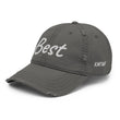 Best In Diamond Embroidery On Distressed Baseball Cap