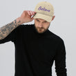 Believe In Amethyst Embroidery On Distressed Baseball Cap