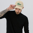 Now In Emerald Embroidery On Distressed Baseball Cap