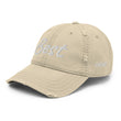 Best In Diamond Embroidery On Distressed Baseball Cap