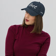 Best In Diamond Embroidery On Distressed Baseball Cap
