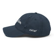 Wisdom In Marble Embroidery On Distressed Baseball Cap