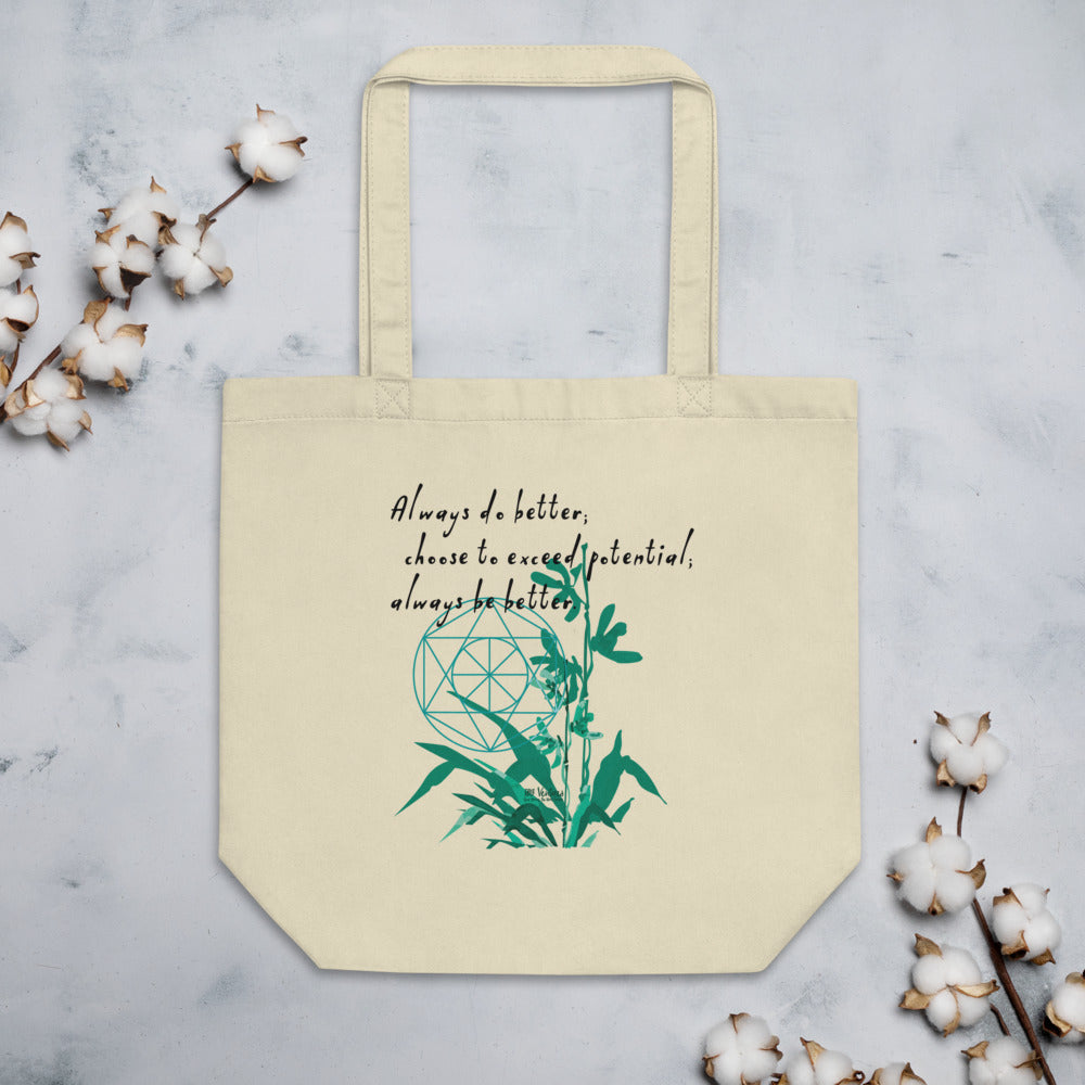 Always Better Haiku With Lilies on Eco Tote Bag