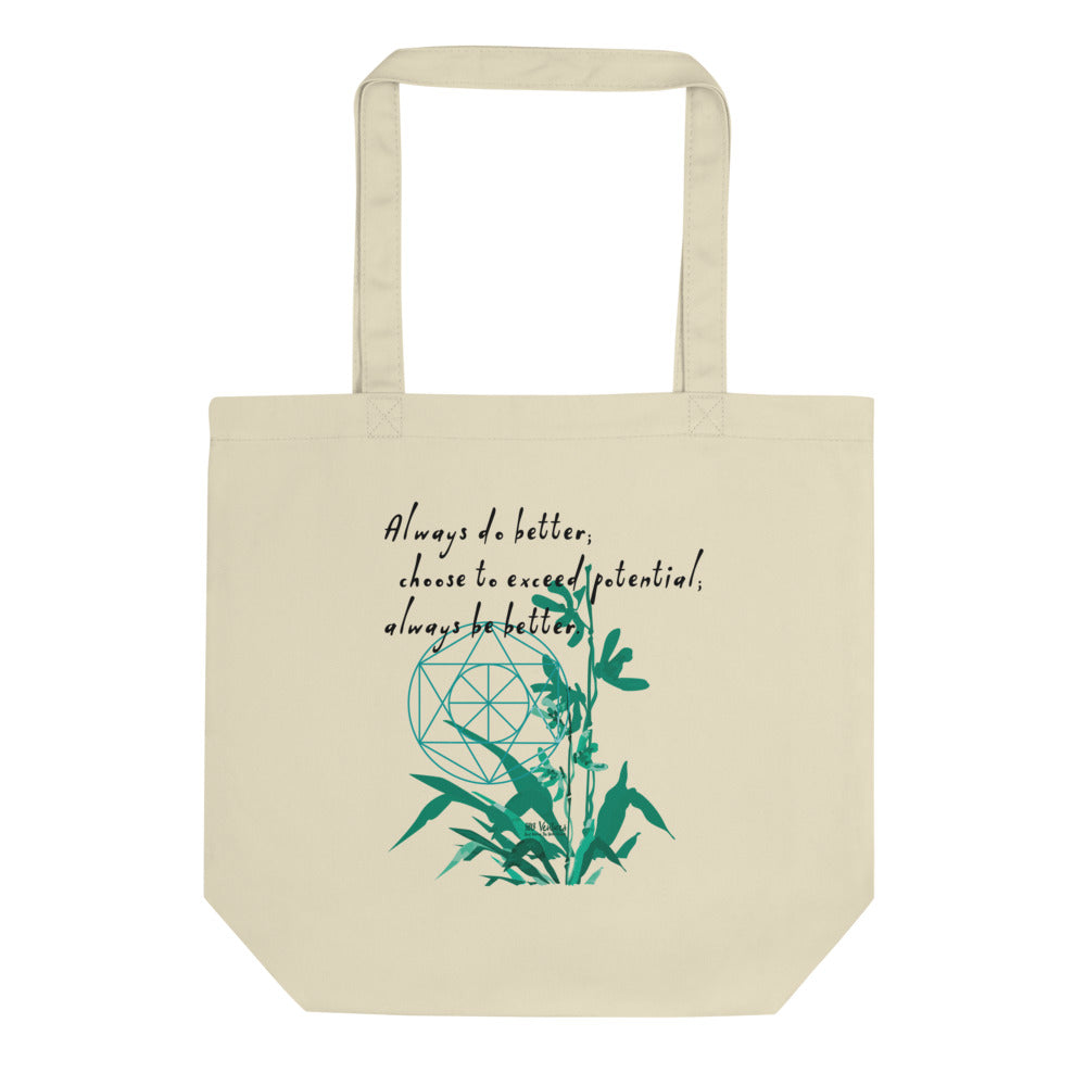 Always Better Haiku With Lilies on Eco Tote Bag