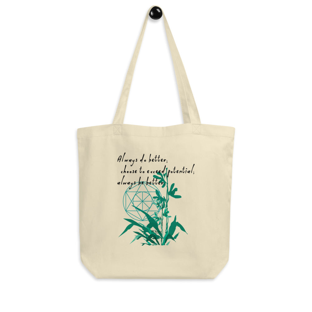 Always Better Haiku With Lilies on Eco Tote Bag