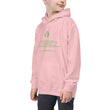Binary Instructions To Keep Moving The World Forward With Vitruvian Earth In Green on Kids Hoodie