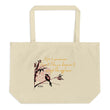 Life Is An Encore Haiku With Wren on Large Organic Tote Bag