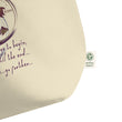 Courage To Begin Haiku With Fish on Large Organic Tote Bag