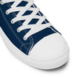 Believe To Win Haiku With Sun Tree on Men's High Top Canvas Shoes