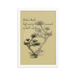 Matsuo Basho Haiku With Bonsai on Enhanced Matte Paper Poster - Framed