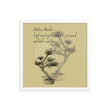Matsuo Basho Haiku With Bonsai on Enhanced Matte Paper Poster - Framed