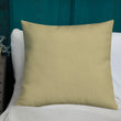 Matsuo Basho Haiku With Bonsai on Premium Pillow