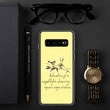 Sage Wisdom Haiku With Sparrow on Samsung Phone Case
