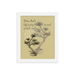 Matsuo Basho Haiku With Bonsai on Enhanced Matte Paper Poster - Framed