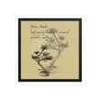 Matsuo Basho Haiku With Bonsai on Enhanced Matte Paper Poster - Framed