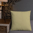 Matsuo Basho Haiku With Bonsai on Premium Pillow