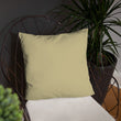 Matsuo Basho Haiku With Bonsai on Basic Pillow