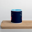 Believe To Win Haiku With Sun Tree on Ceramic Mug with Color Inside