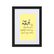 Sage Wisdom Haiku With Sparrow on Matte Paper Poster With Mat - Framed