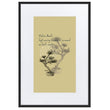 Matsuo Basho Haiku With Bonsai on Matte Paper Poster With Mat - Framed