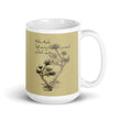 Matsuo Basho Haiku With Bonsai on Ceramic Mug
