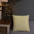 Matsuo Basho Haiku With Bonsai on Premium Pillow