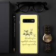 Sage Wisdom Haiku With Sparrow on Samsung Phone Case