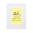 Sage Wisdom Haiku With Sparrow on Matte Paper Poster With Mat - Framed