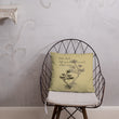 Matsuo Basho Haiku With Bonsai on Basic Pillow