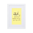 Sage Wisdom Haiku With Sparrow on Matte Paper Poster With Mat - Framed