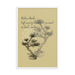 Matsuo Basho Haiku With Bonsai on Enhanced Matte Paper Poster - Framed