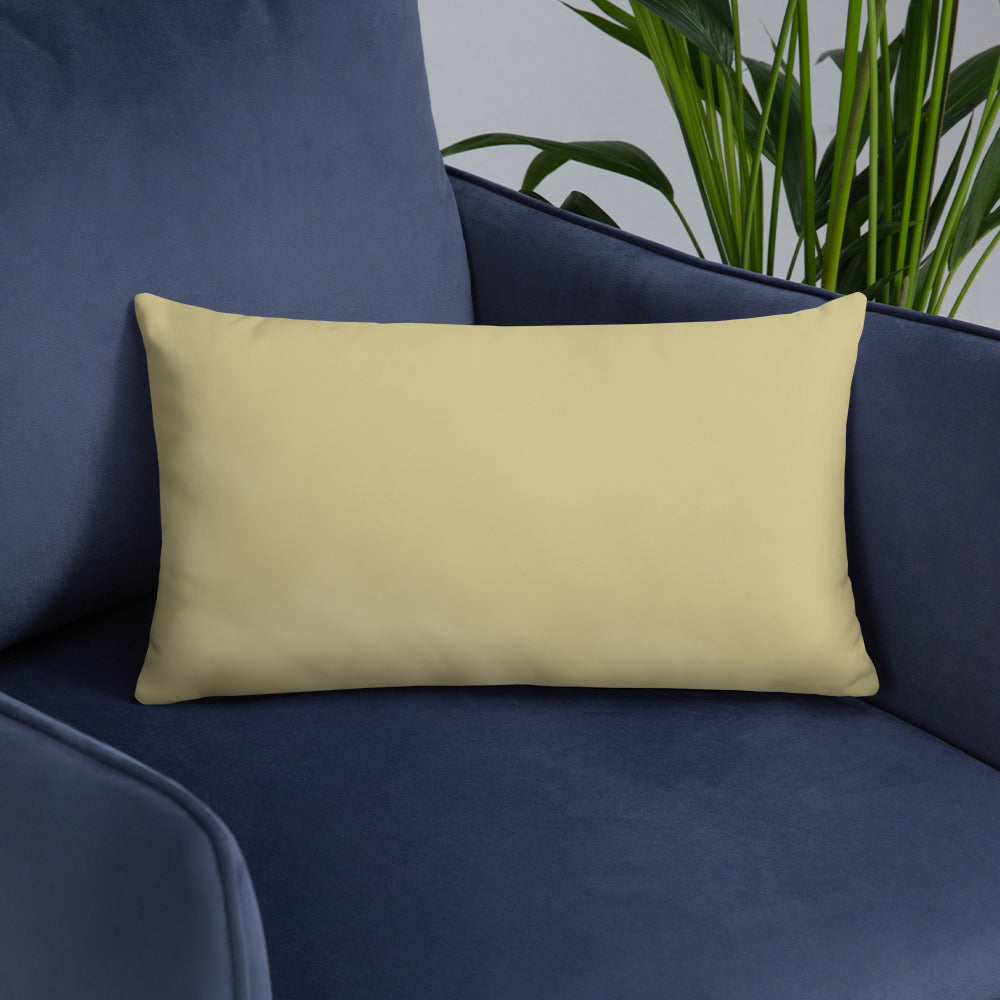 Matsuo Basho Haiku With Bonsai on Basic Pillow
