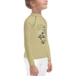 Matsuo Basho Haiku With Bonsai on Kids Rash Guard