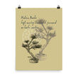 Matsuo Basho Haiku With Bonsai on Enhanced Matte Paper Poster