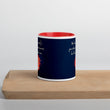 Believe To Win Haiku With Sun Tree on Ceramic Mug with Color Inside