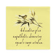 Sage Wisdom Haiku With Sparrow on Basic Pillow Case