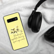 Sage Wisdom Haiku With Sparrow on Samsung Phone Case
