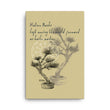 Matsuo Basho Haiku With Bonsai on Canvas Print