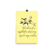 Sage Wisdom Haiku With Sparrow on Premium Luster Photo Paper Poster