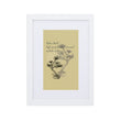 Matsuo Basho Haiku With Bonsai on Matte Paper Poster With Mat - Framed