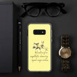 Sage Wisdom Haiku With Sparrow on Samsung Phone Case