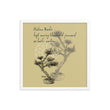 Matsuo Basho Haiku With Bonsai on Enhanced Matte Paper Poster - Framed