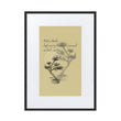 Matsuo Basho Haiku With Bonsai on Matte Paper Poster With Mat - Framed