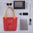 Walk With A Purpose Haiku With Dragonfly on Tote Bag