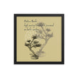 Matsuo Basho Haiku With Bonsai on Premium Luster Photo Paper Poster - Framed