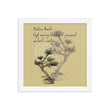 Matsuo Basho Haiku With Bonsai on Enhanced Matte Paper Poster - Framed