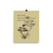 Matsuo Basho Haiku With Bonsai on Premium Luster Photo Paper Poster